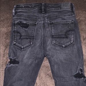 Super Distressed High Rise Skinny Jeans